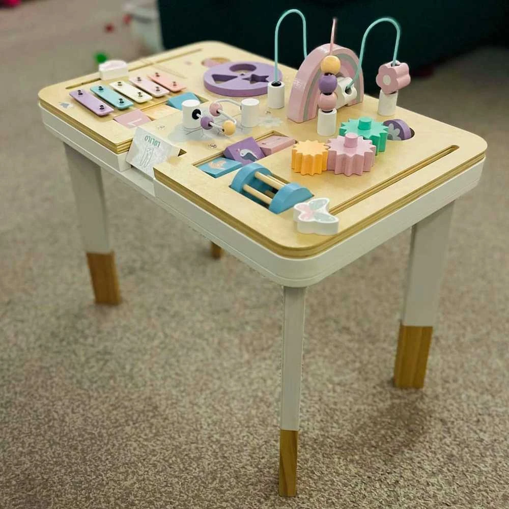 KIK Lulilo montessori pastelinis manipuliacinis stalas