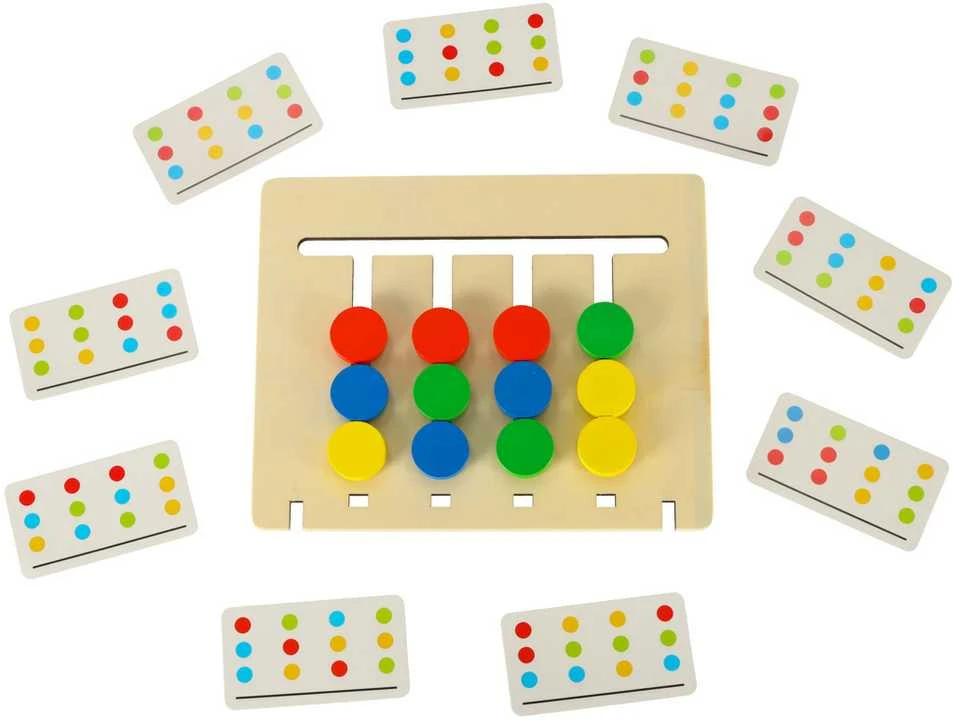 Medinis lavinamasis žaislas, atitinkantis spalvas montessori vaisiai