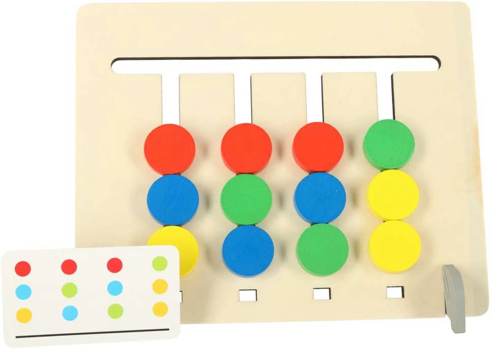 Medinis lavinamasis žaislas, atitinkantis spalvas montessori vaisiai
