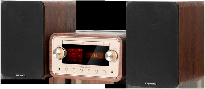 Muzikinis centras Kruger & Matz KM1961 vamzdžių bokštas (CD, USB, Bluetooth + NFC, DAB+ skaitmeninis radijas, FM)