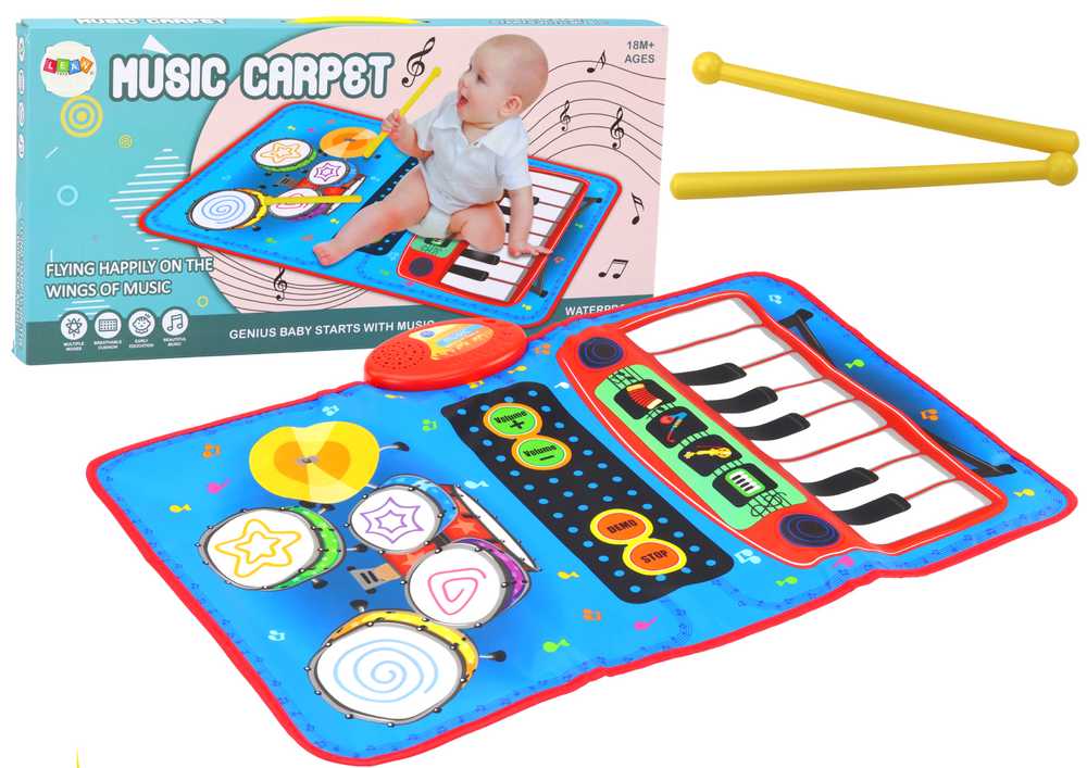 Lean Toys Interaktyvus muzikinis kilimėlis vaikams