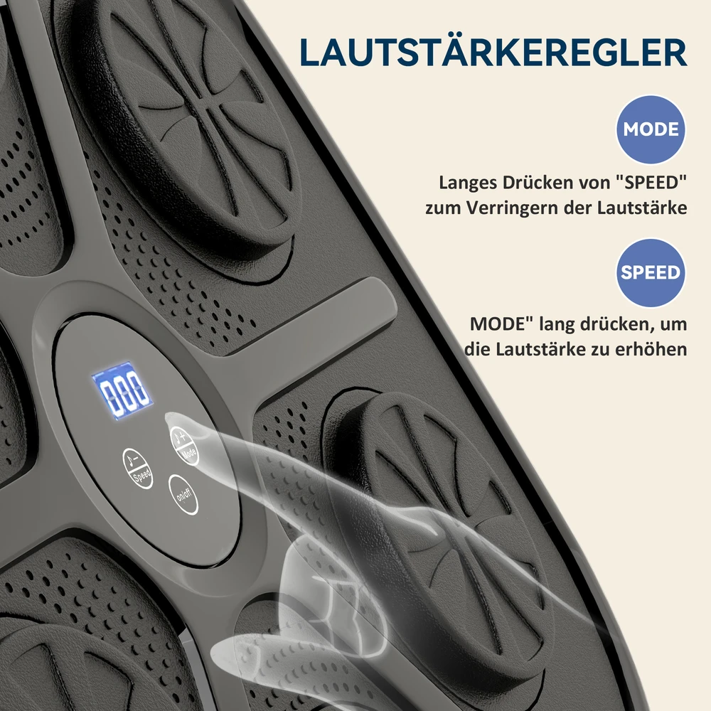 SPORTNOW Music Boxing Machine, elektroninis "Bluetooth" bokso treniruoklis su LED lemputėmis, muzika, sieninis bokso taikinys suaugusiesiems, pratimai namuose, juodas