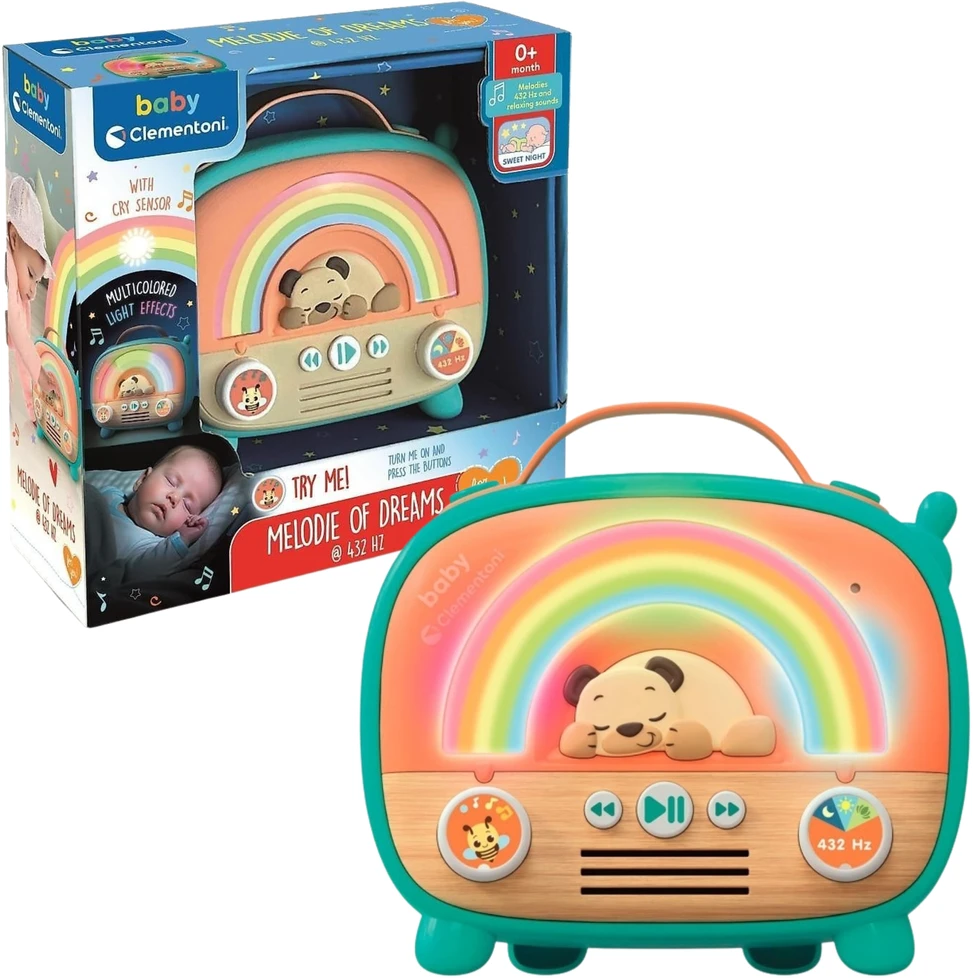 Muzikinis žaislas Clementoni Sleep Melodies Radio su verksmo jutikliu