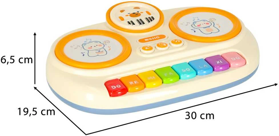 Ikonka Muzikinis žaislas vaikams su baterijomis