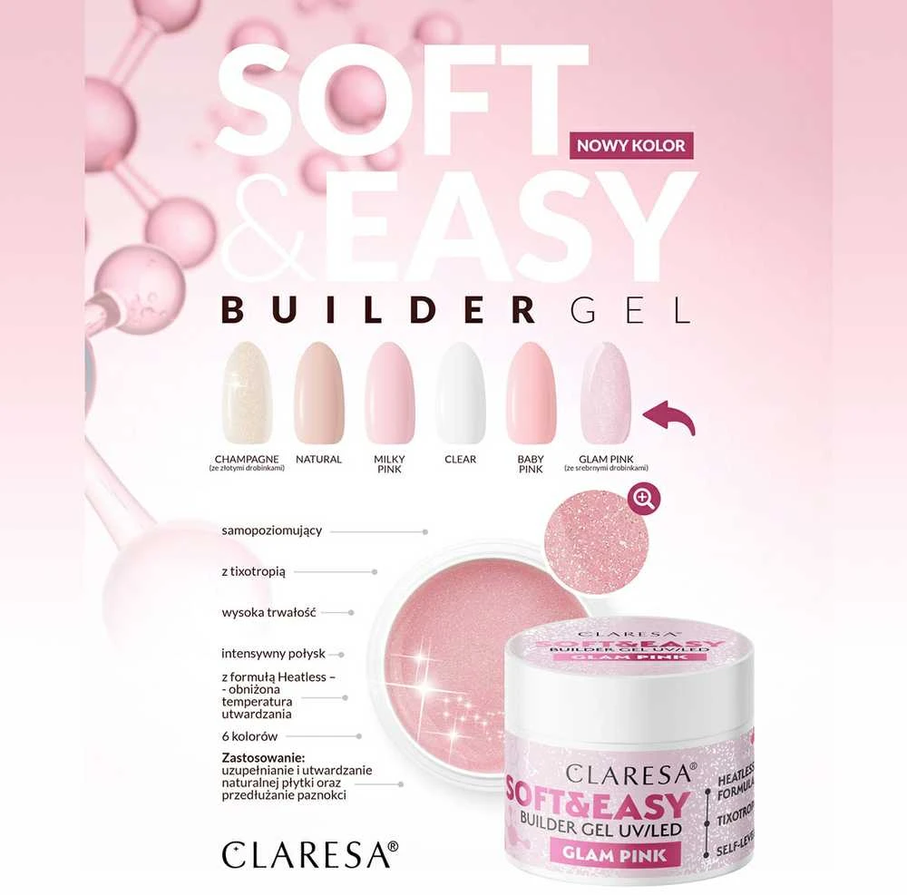 Activeshop Nagų gelis Claresa Soft & Easy, 45 g
