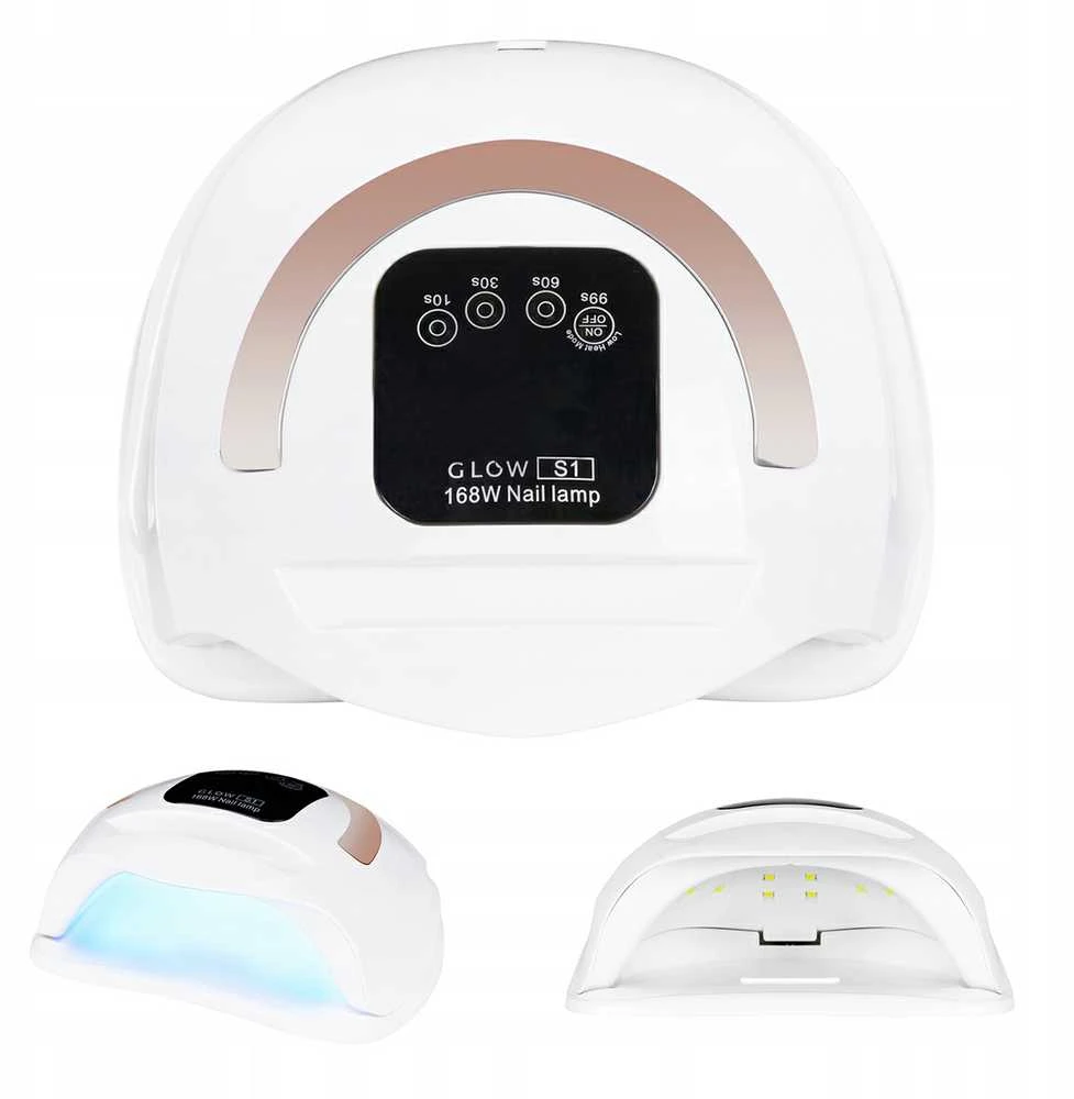 Activeshop Nagų lempa UV LED Glow S1 168W Baltas Gold