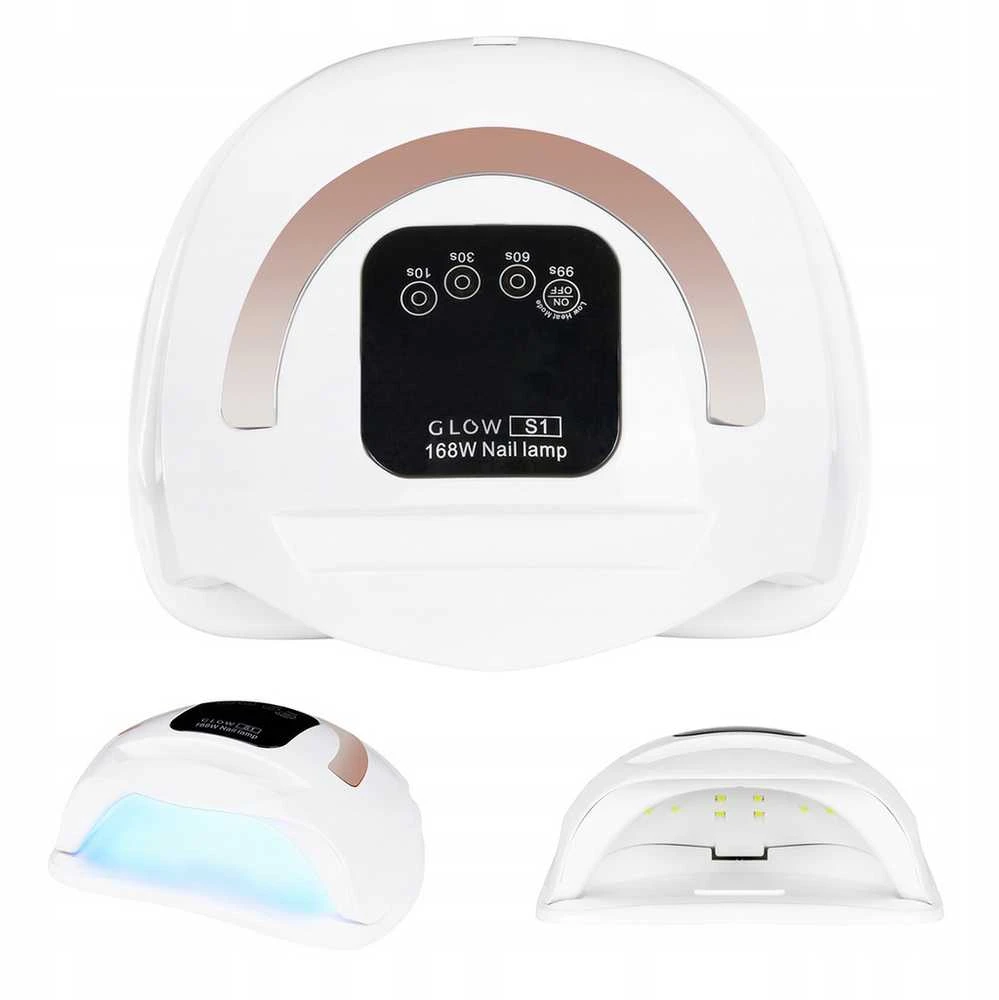 Activeshop Nagų lempa UV LED Glow S1 168W Baltas Rose