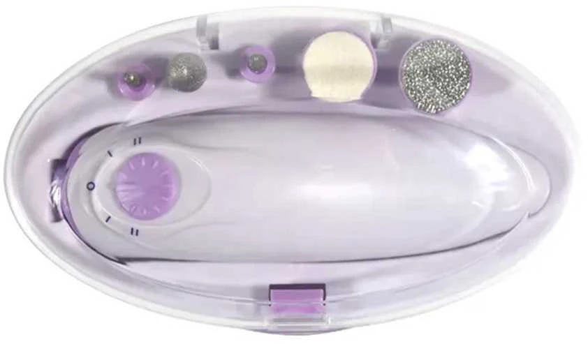 Nagų priežiūros rinkinys su 12W LED/UV lempa ir frezavimo įrenginiu