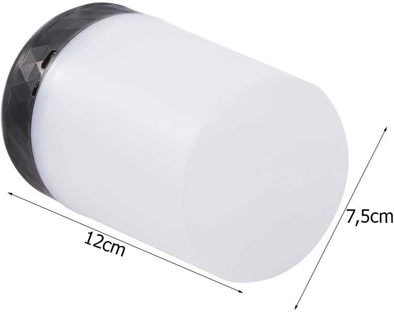 Naktinė LED lempa RY-1818 su RGB apšvietimu, 12x7,5 cm, USB