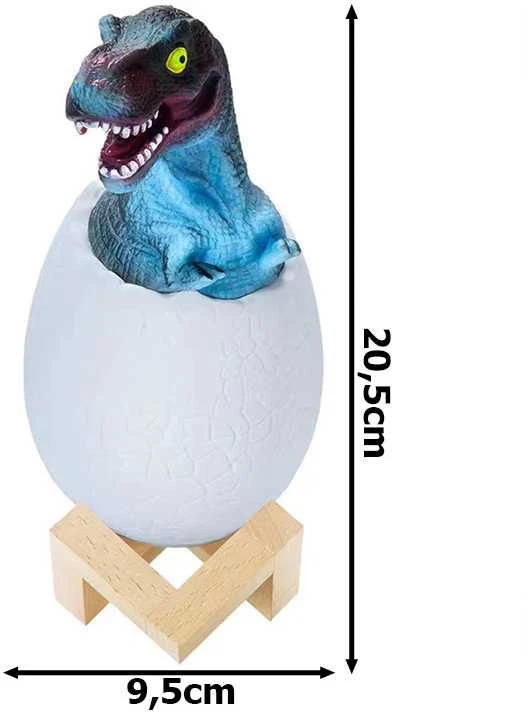 Naktinė lempa dinozauras tiranozauras RGB LED