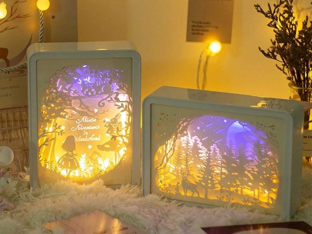 Naktinė lempa RGB LED su nuotolinio valdymo pultu ir jutikliniu valdymu