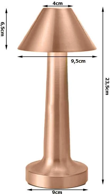 Pakabinamas šviestuvas Naktinis šviestuvas su 3 lygių apšvietimu, 23,5 cm, varinis