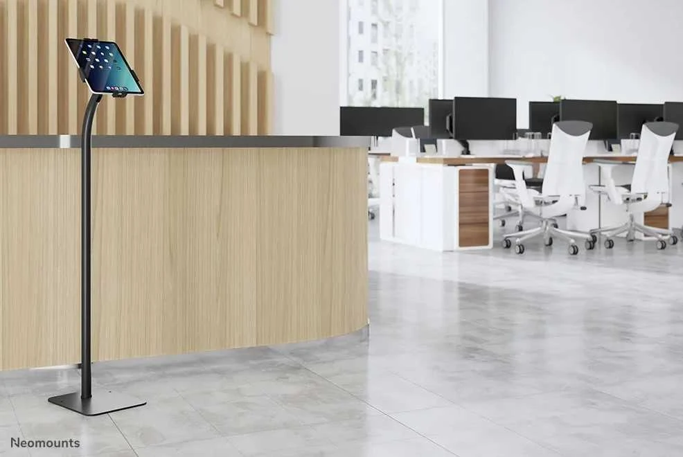 Laikiklis NEOMOUNTS BY NEWSTAR FL15-625BL1 TILT- AND ROTATABLE Planšetė FLOOR STAND FOR 7,9-11" TABLETS - Juodas