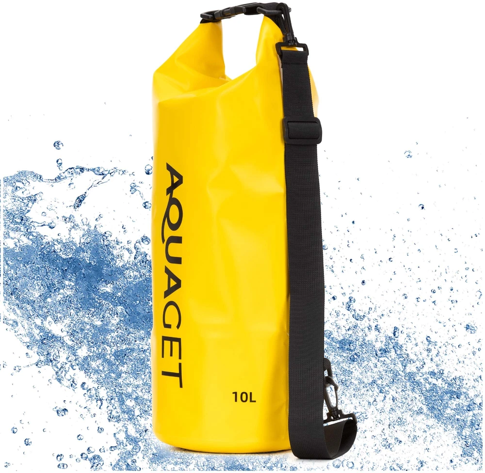 Springos Neperšlampamas maišas 10 l, IPX6, geltonas, 30 × 17 × 54 cm