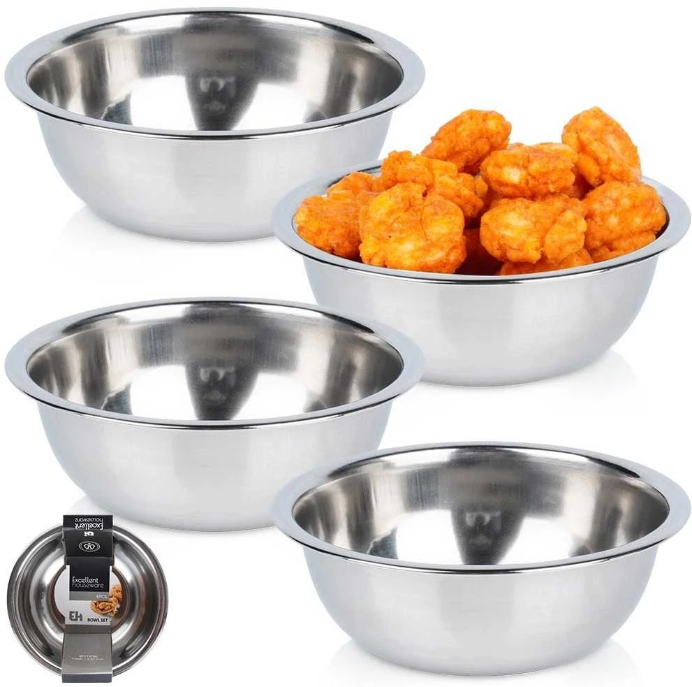 Mondex Metaliniai indai rinkinys 4 vnt. 11 cm, 270 ml