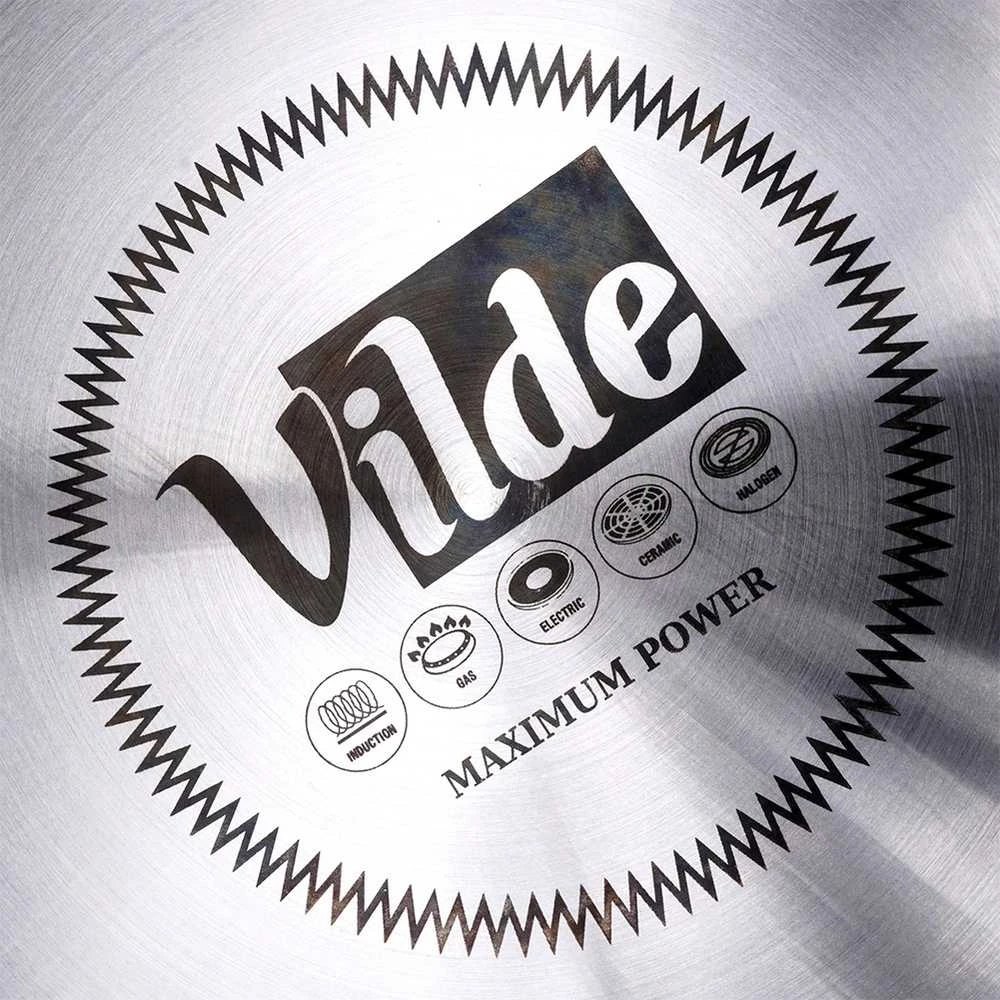 Vilde Virdulys su švilpuku plienas juoda 3 l