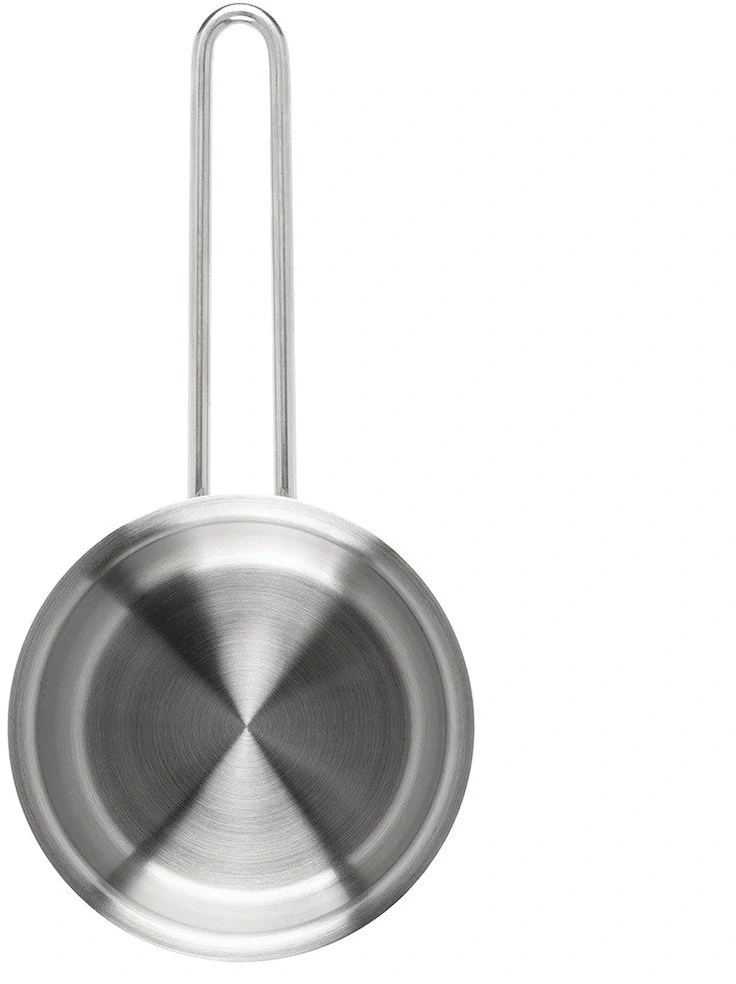 Nerūdijančiojo plieno prikaistuvis su aliumininiu dugnu, sidabrinis, 12 cm, 600 ml