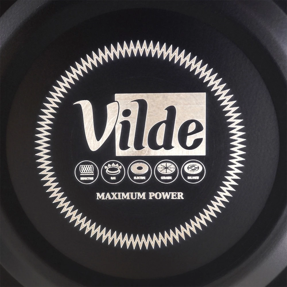 Vilde Virdulys su švilpuku plienas juoda 3 l