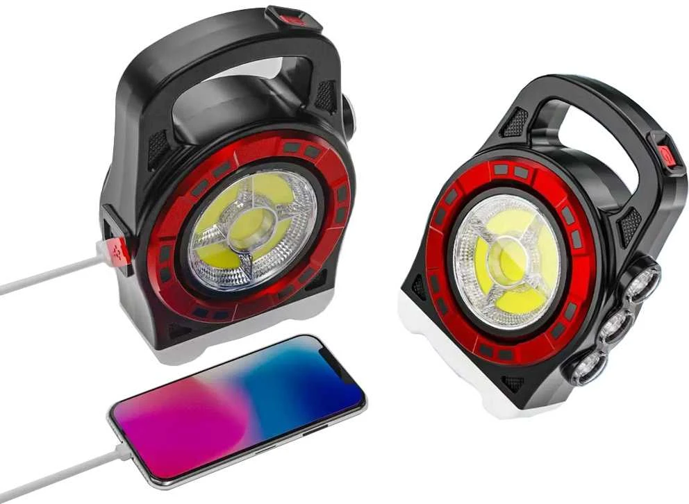 Nešiojama saulės lempa su LED ir akumuliatoriumi HB-6678C