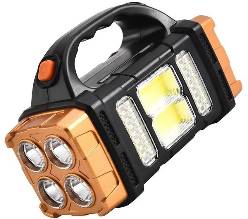Nešiojama saulės lempa su LED ir powerbank funkcija HB-2678