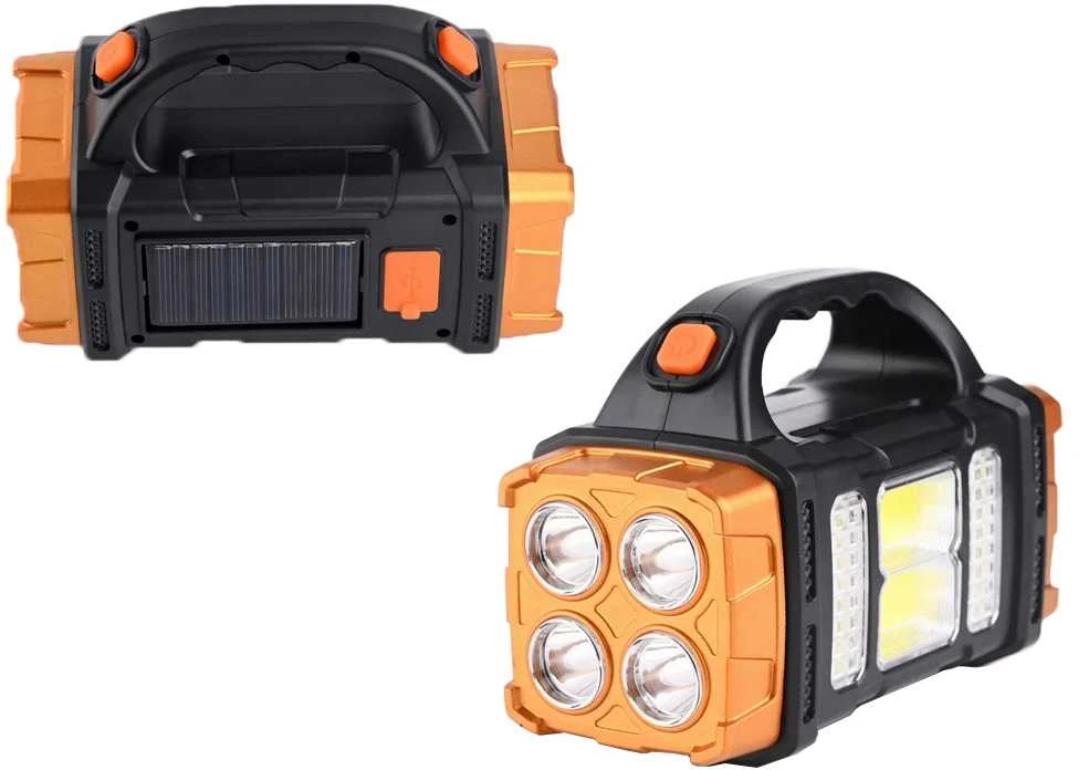 Nešiojama saulės lempa su LED ir powerbank funkcija HB-2678