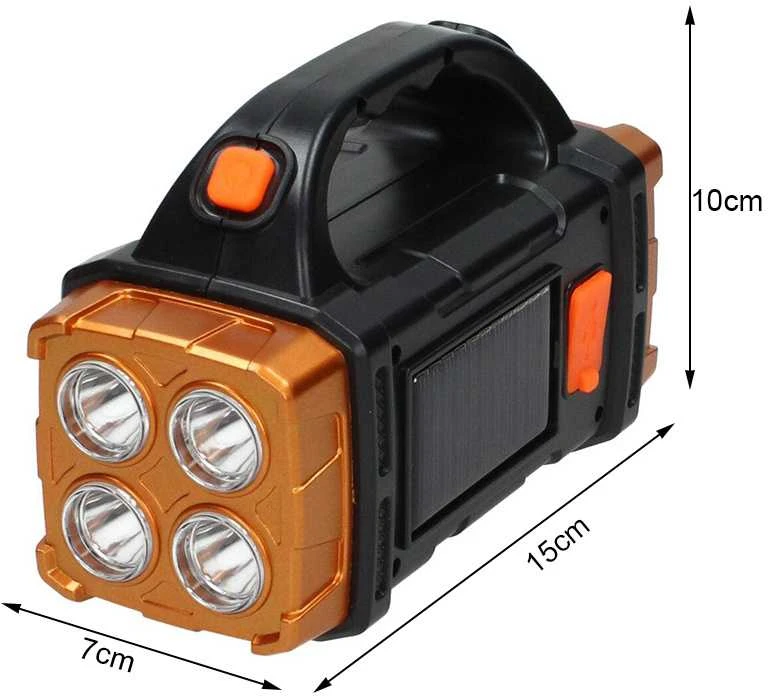 Nešiojama saulės lempa su LED ir powerbank funkcija HB-2678