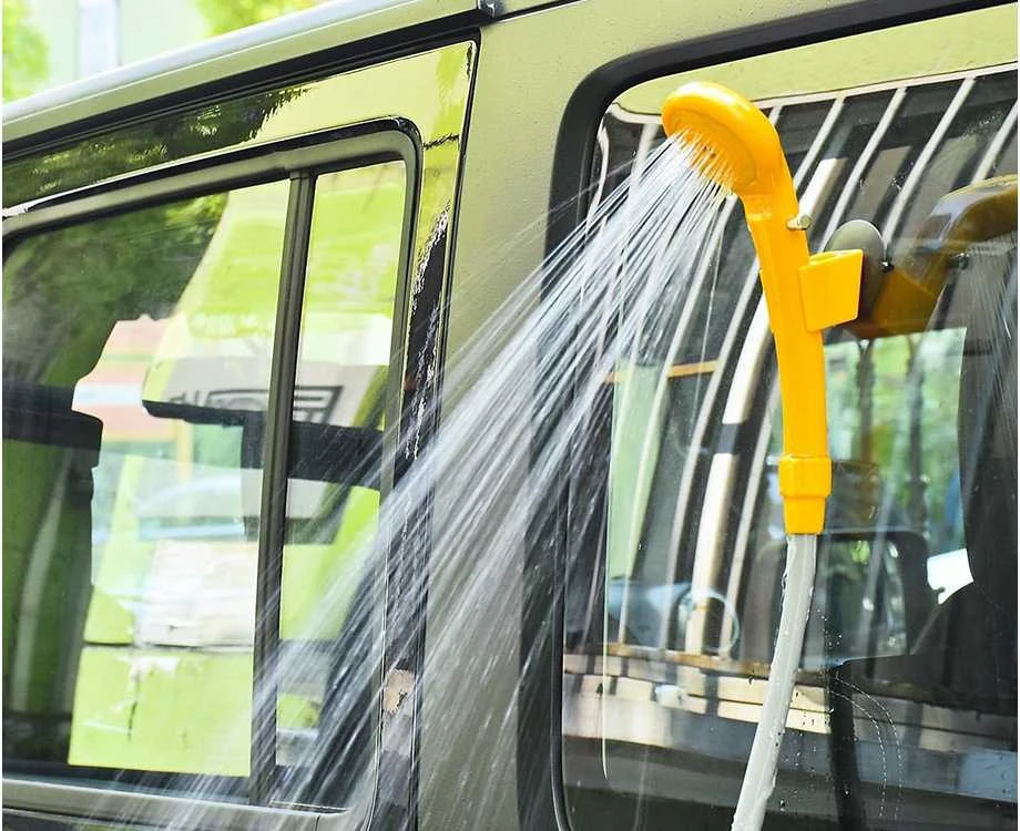 Verk Group Nešiojamas dušas automobiliui 12V su pompa ir priedais