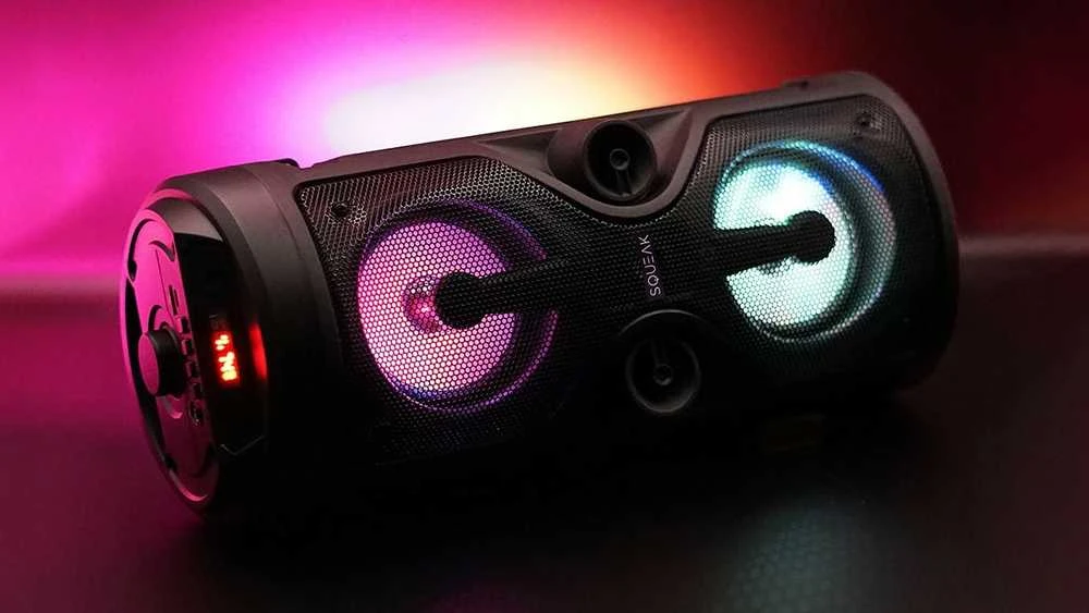 Karaokės Garsiakalbis - Squeak SQ1004 Bluetooth 5.0 Nešiojamas Juodas