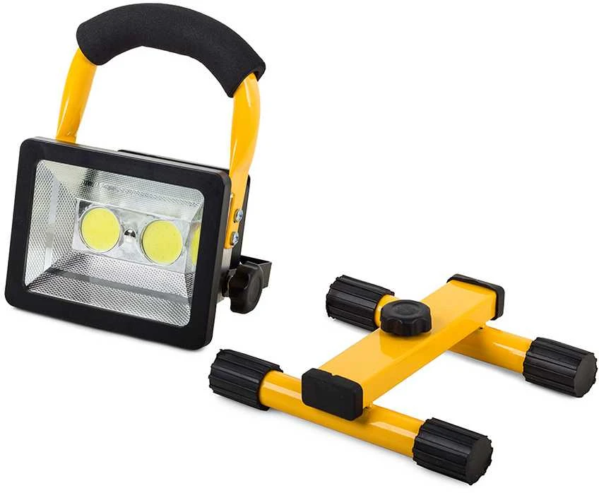Nešiojamas halogeninis LED prožektorius su akumuliatoriumi 30W