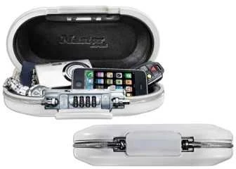 Nešiojamas seifas su apsauginiu laidu Master Lock 5900EURDWHT Balta ABS 700 ml 6 x 12,9 x 24 cm
