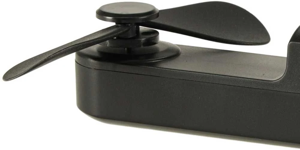 Nešiojamas USB Ventiliatorius 3 Greičių, 1200 mAh, Juodas