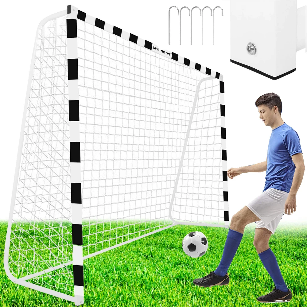 Springos Nešiojami futbolo vartai 300 × 200 × 90 cm