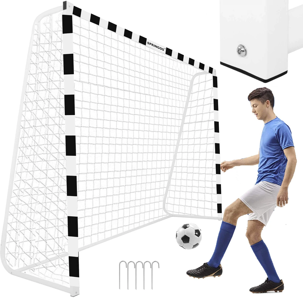 Springos Nešiojami futbolo vartai 300 × 200 × 90 cm