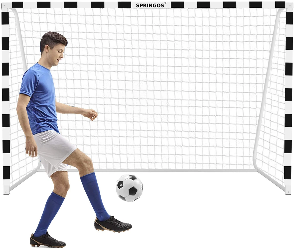 Springos Nešiojami futbolo vartai 300 × 200 × 90 cm