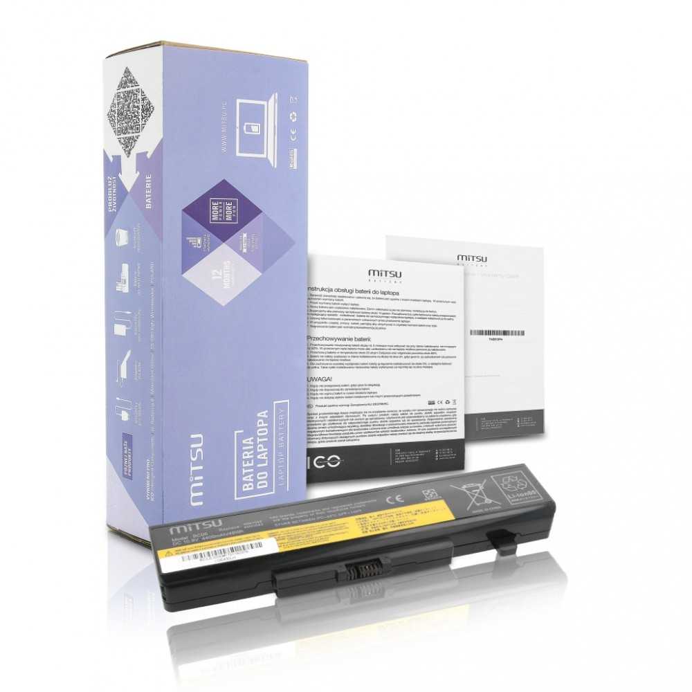 Nešiojamo kompiuterio akumuliatorius MITSU BATTERY BC/LE-E530 (LENOVO 4400 MAH 48 WH)