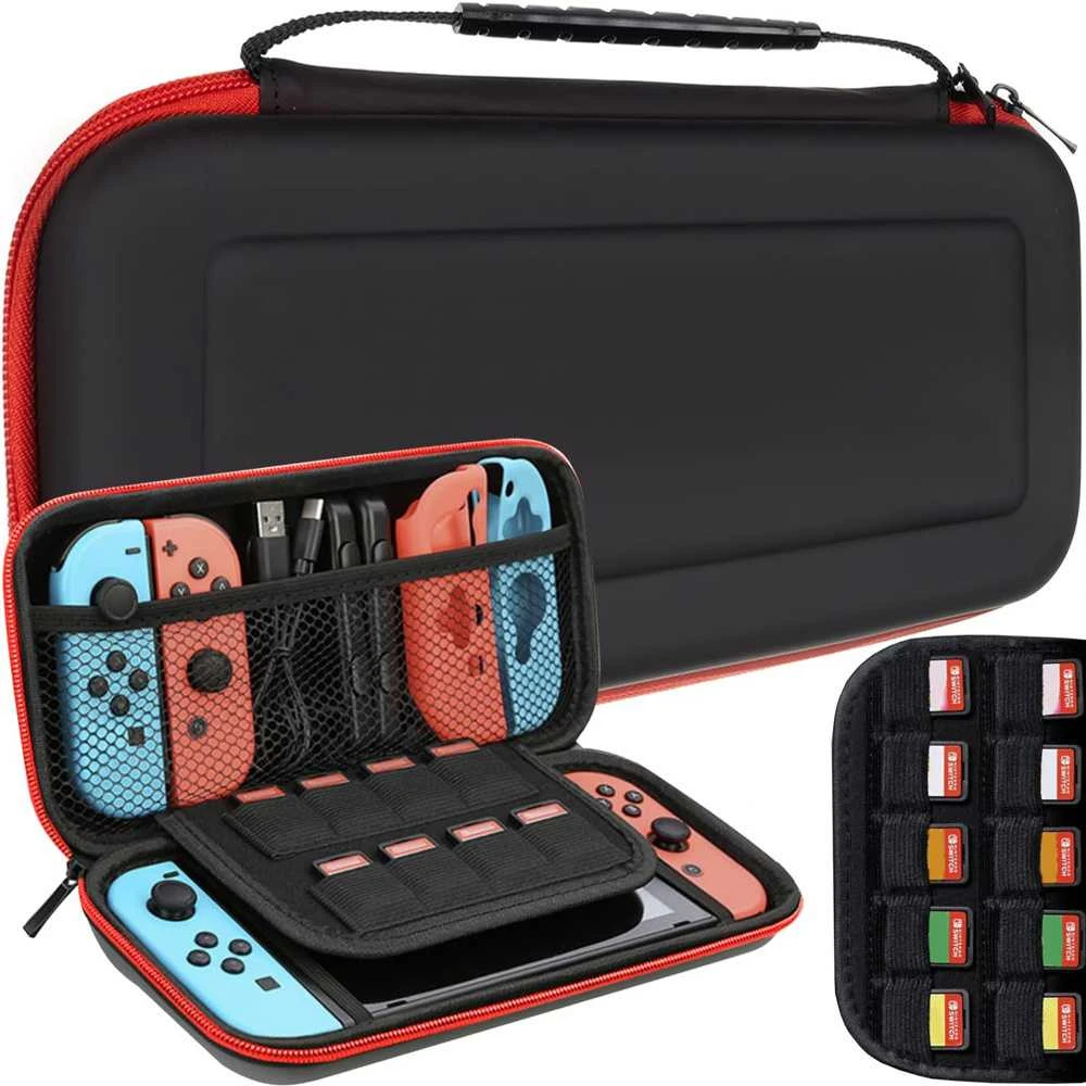 Nintendo Switch apsauginis dėklas su vieta 10 žaidimų