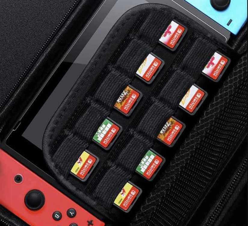 Nintendo Switch apsauginis dėklas su vieta 10 žaidimų