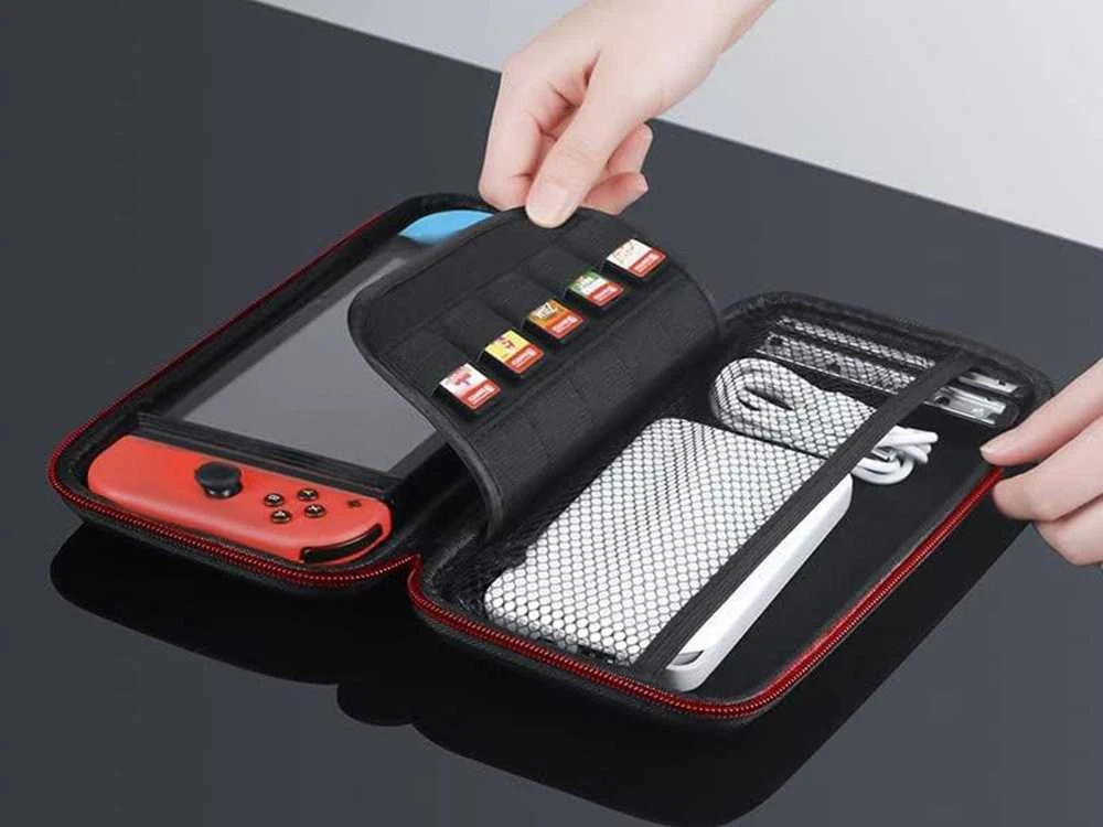 Nintendo Switch apsauginis dėklas su vieta 10 žaidimų