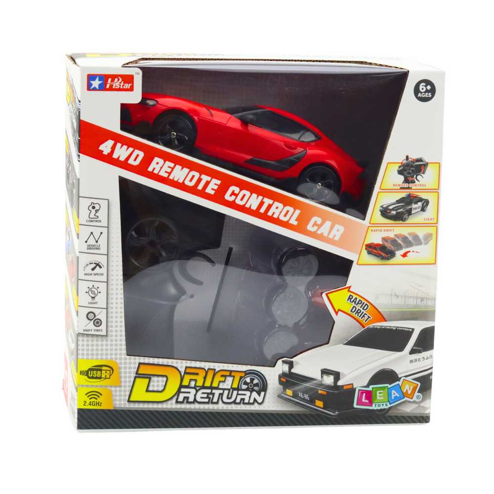 Lean Toys Nuotoliniu būdu valdomas 4WD driftinis automobilis RC