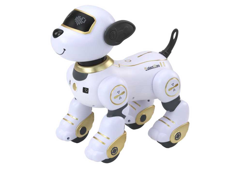 Lean Toys Nuotoliniu būdu valdomas interaktyvus robotas šuo, 23x23x14 cm