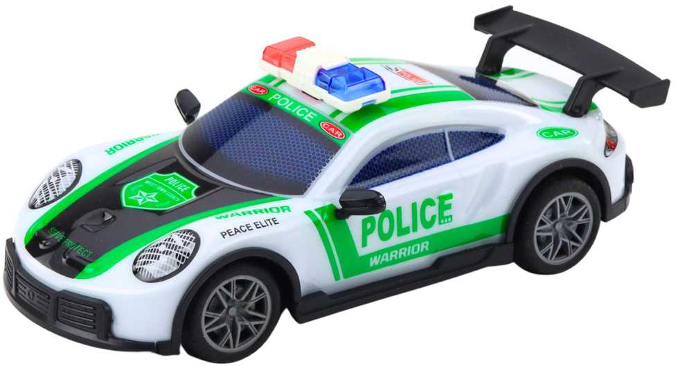 Lean Toys Nuotoliniu būdu valdomas policijos automobilis su LED apšvietimu 1:22