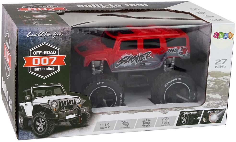 Auto Nuotoliniu būdu Valdomas Visureigis 1:14, Raudonas