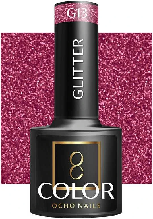 Activeshop OCHO NAILS hibridinis lakas glitter G12 -5 g