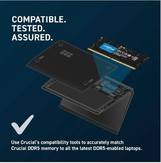 RAM Crucial 64GB [2x32GB 5600MHz DDR5 CL46 SODIMM]