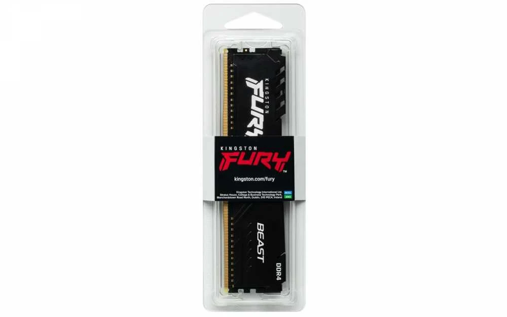 RAM Kingston KF436C18BBK2/64 64GB 3600MHz DDR4 CL18 DIMM (Kit of 2) FURY Beast Juodas | Kingstonas