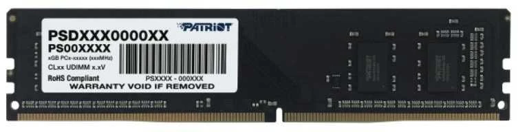 Patriot DDR4 8GB atminties modulis su etikete