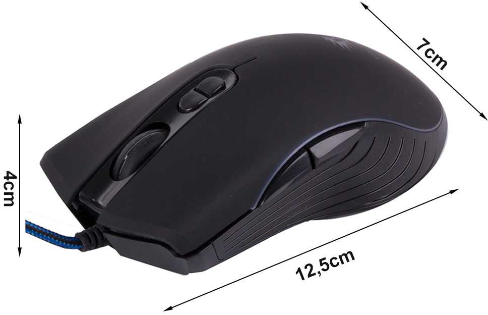 Kilimėlis Optinė pelė su RGB apšvietimu, 12,5 cm
