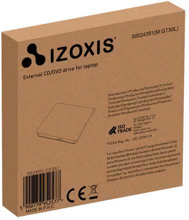 Išorinis diskas + CD įrašymo įrenginys Izoxis 24351