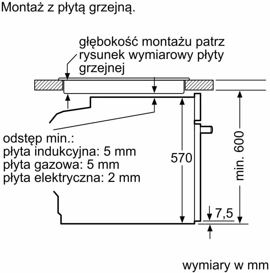 Bosch Serie 4 HBA514BB3 orkaitė 71 L Juodas