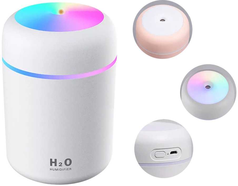 Oro drėkintuvas su aromaterapijos funkcija, 300 ml, USB